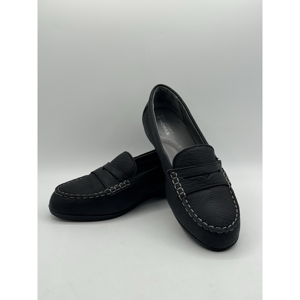 Rockport Works Top Shore Penny Loafer (Women) Black Size 11M Steel toe - Picture 10 of 14